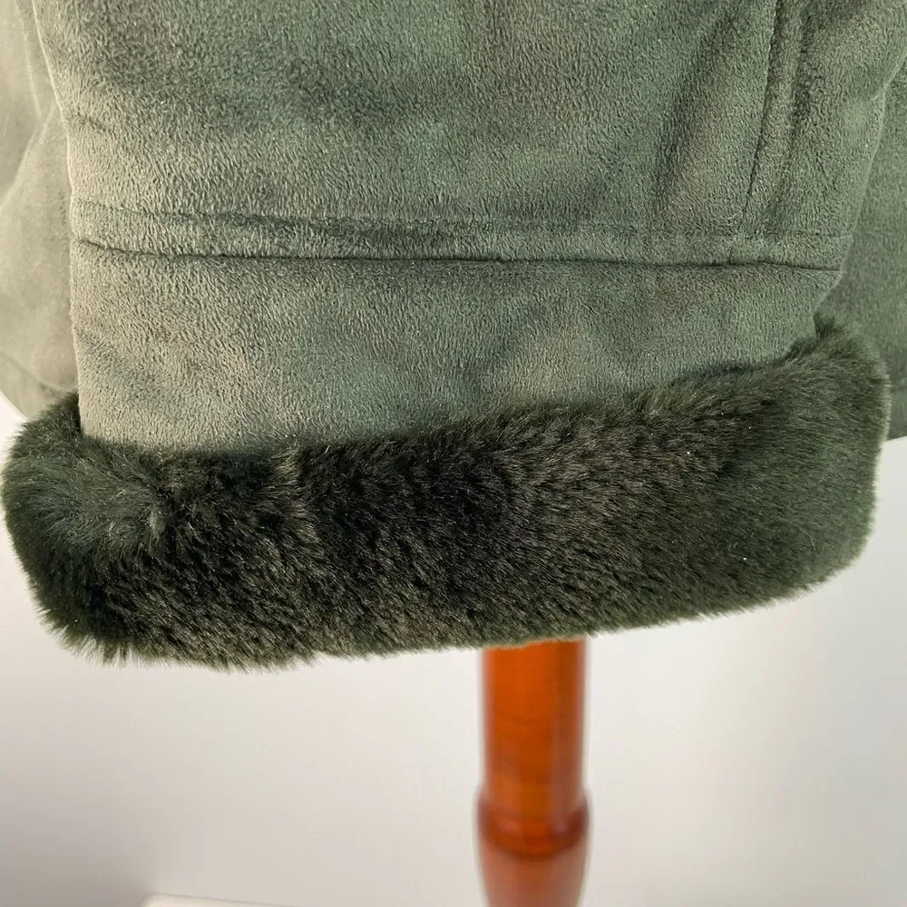 Gallery Women's Green Toggle Coat Size M EUC